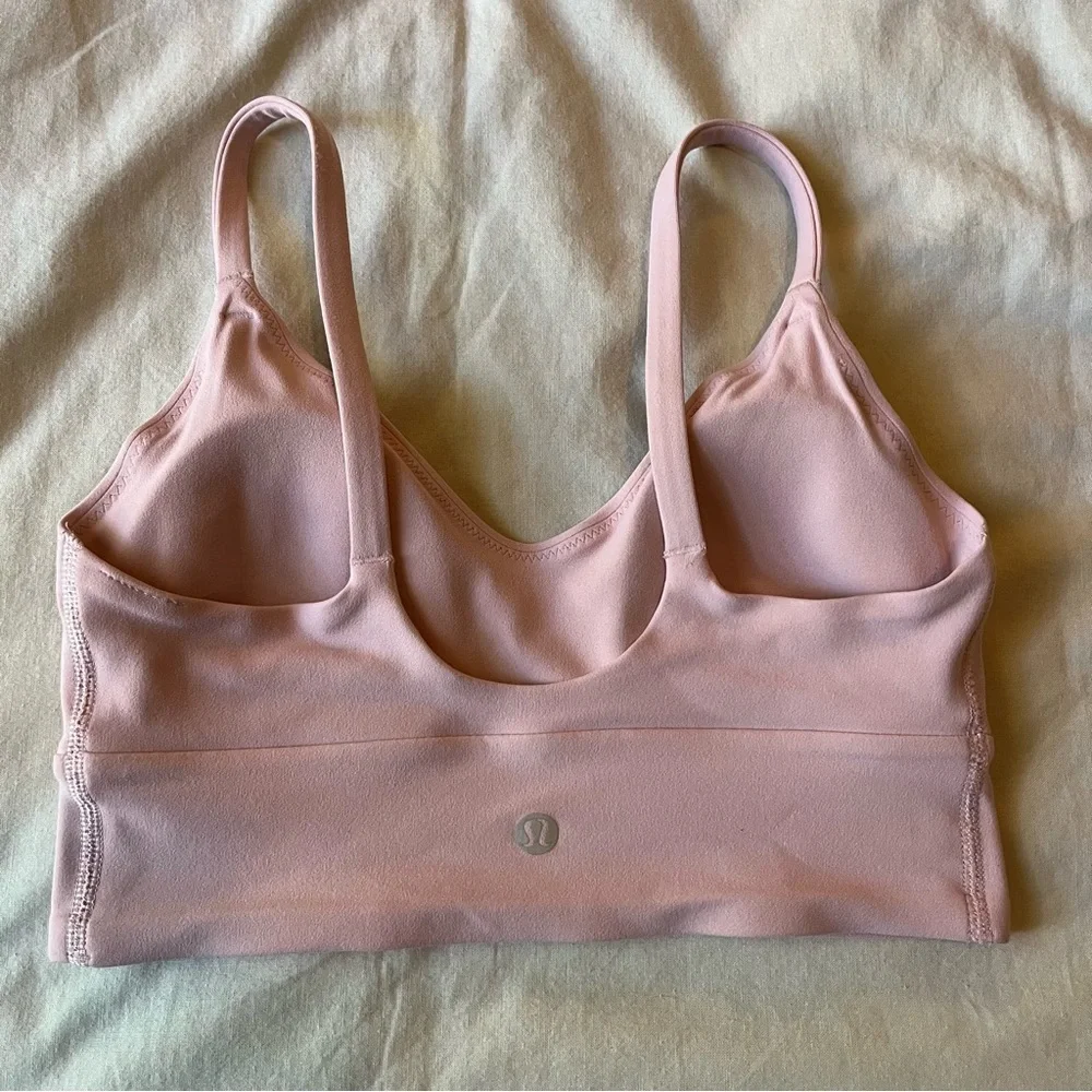 Like New Lululemon Focuser Scoop-Neck Bra Nulu
Light Support, A/B Cup- Pink Haze - Picture 6 of 7